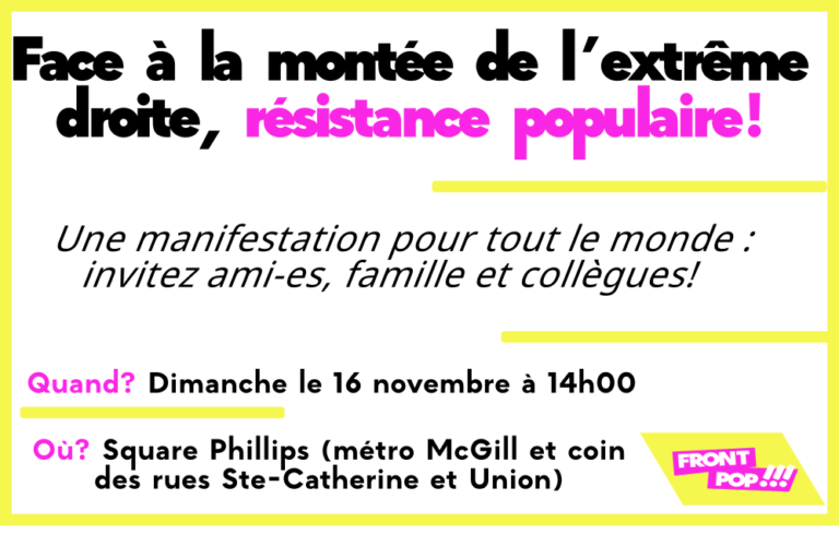 Manifestation contre l&rsquo;extrême droite